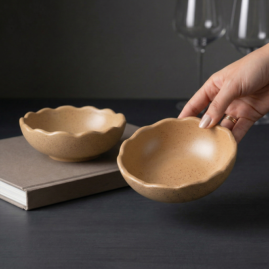 Baked Wheat Snack Bowl — Set of 2