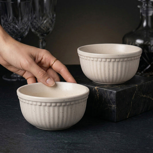 Milky Way Ceramic Snack Bowl — Set of 2