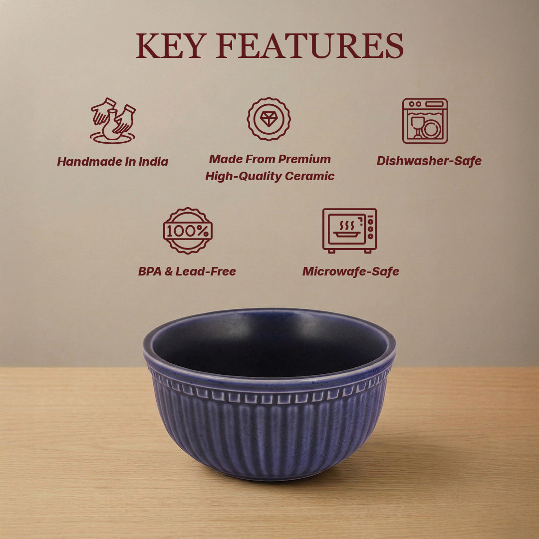 Indigo Isle Snack Bowl — Set of 2