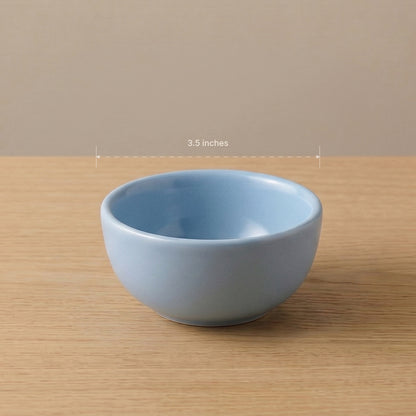 Powder Blue Dinner Set — Set of 8 (2 Dinner Plates, 2 Quarter Plates, 4 Bowls)
