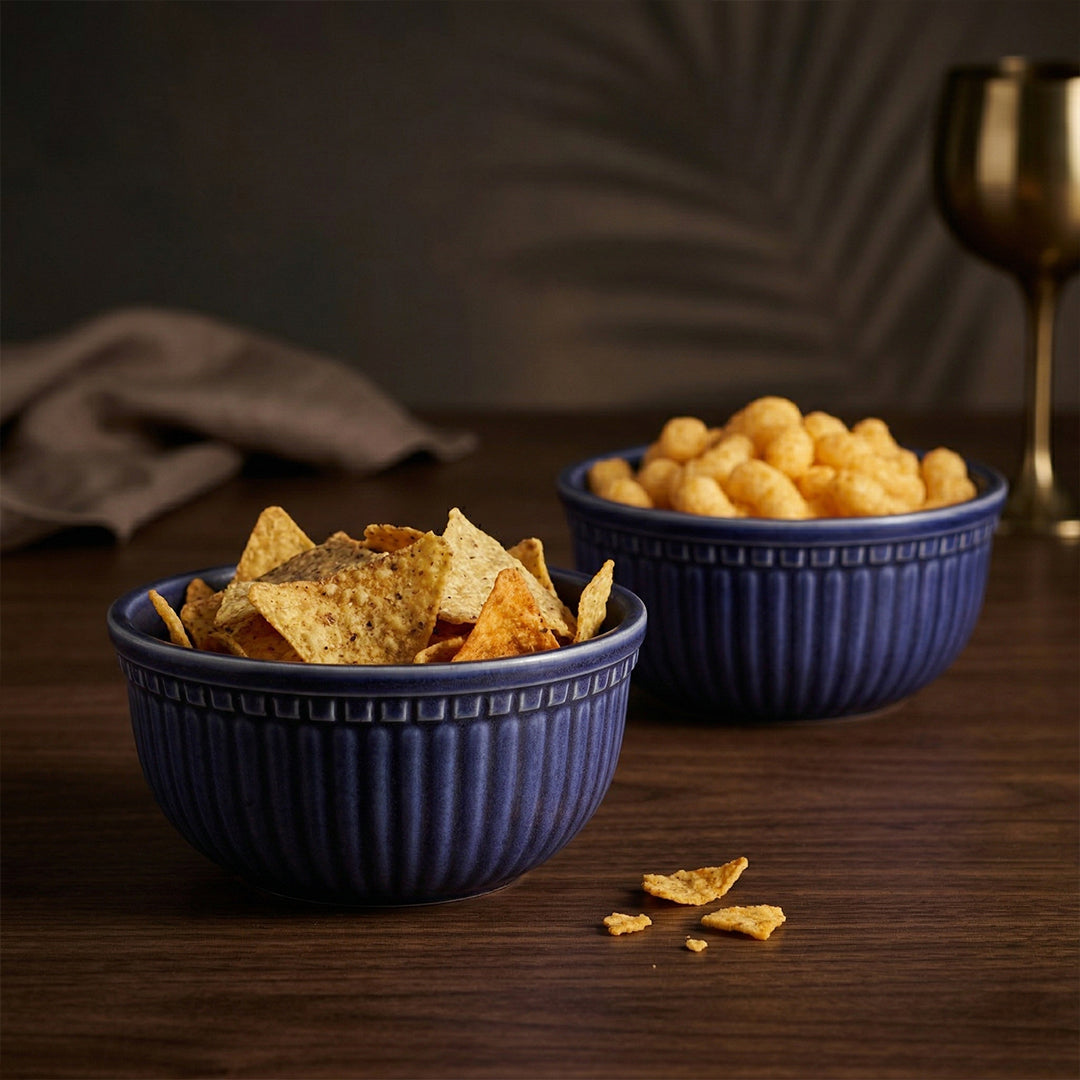 Indigo Isle Snack Bowl — Set of 2