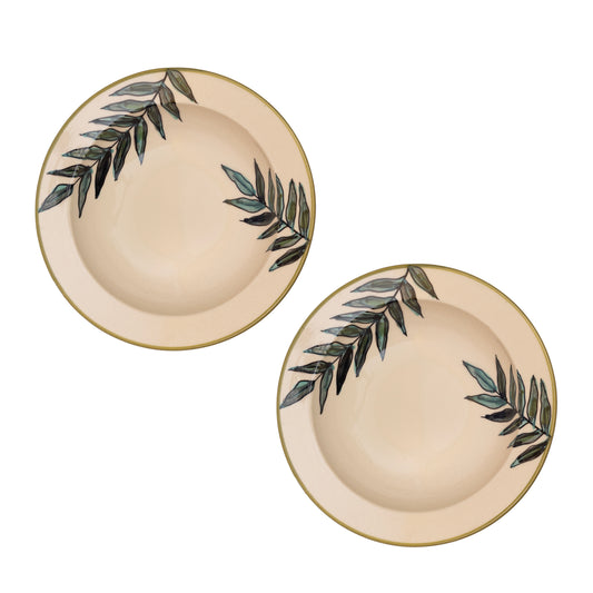 'Leaves Me Wanting More' Pasta Plate — Set of 2