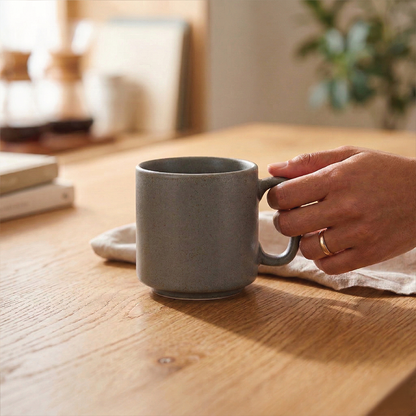 Morning Brew Coffee Mug (Dolphin Green) — Set of 4, 330 ml