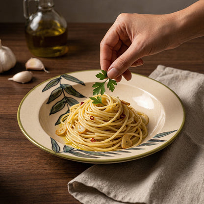 'Leaves Me Wanting More' Pasta Plate — Set of 2