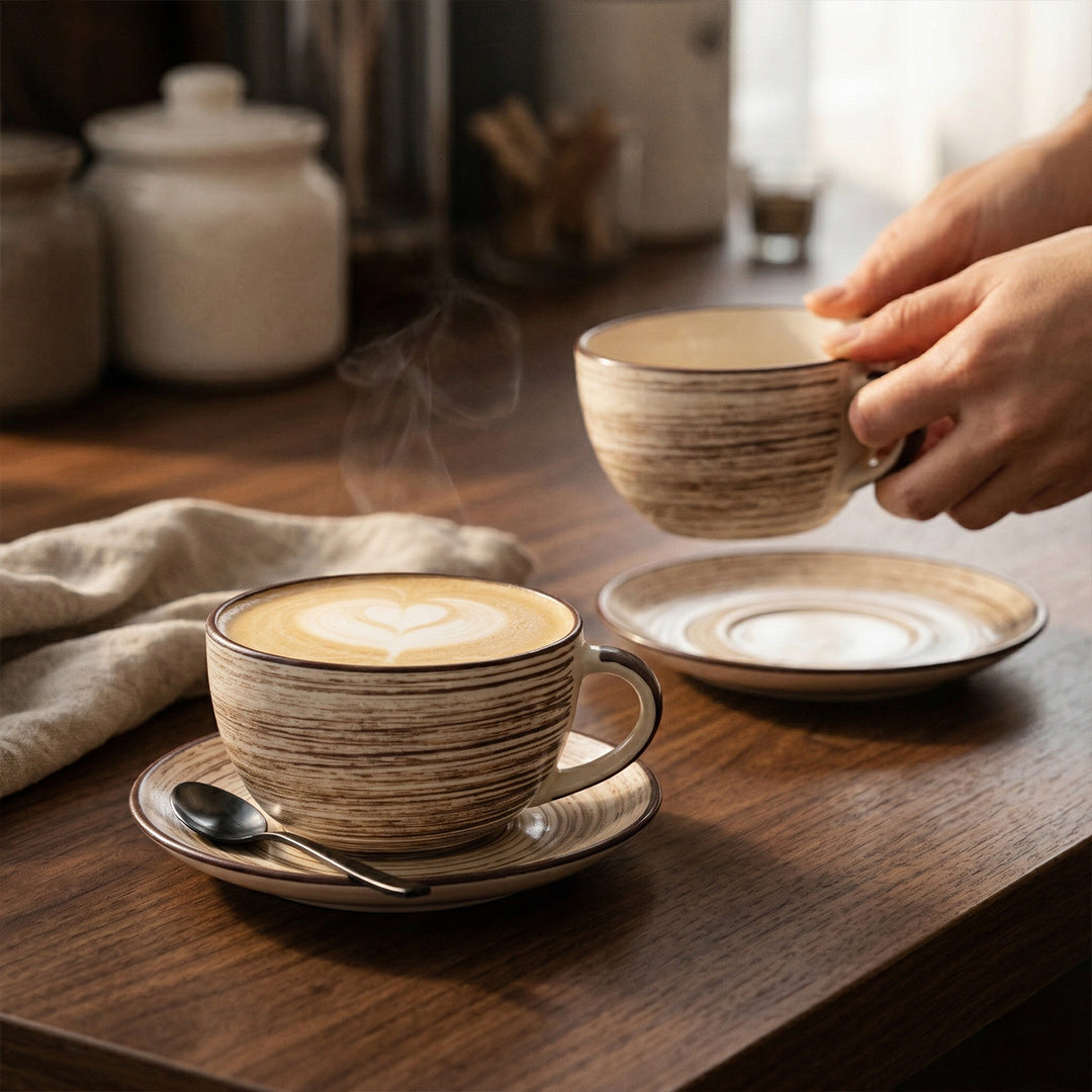 Classic Brew Cup & Saucer Set — Set of 2, 411 ml