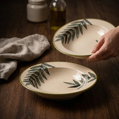 'Leaves Me Wanting More' Pasta Plate — Set of 2
