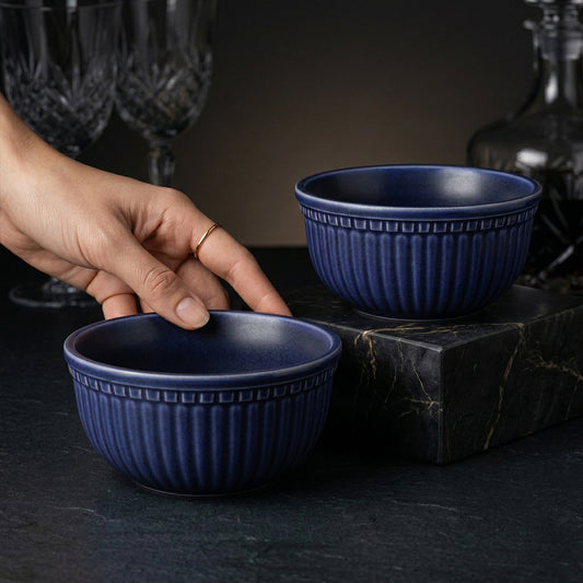Indigo Isle Snack Bowl — Set of 2