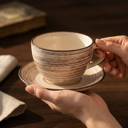 Classic Brew Cup & Saucer Set — Set of 2, 411 ml