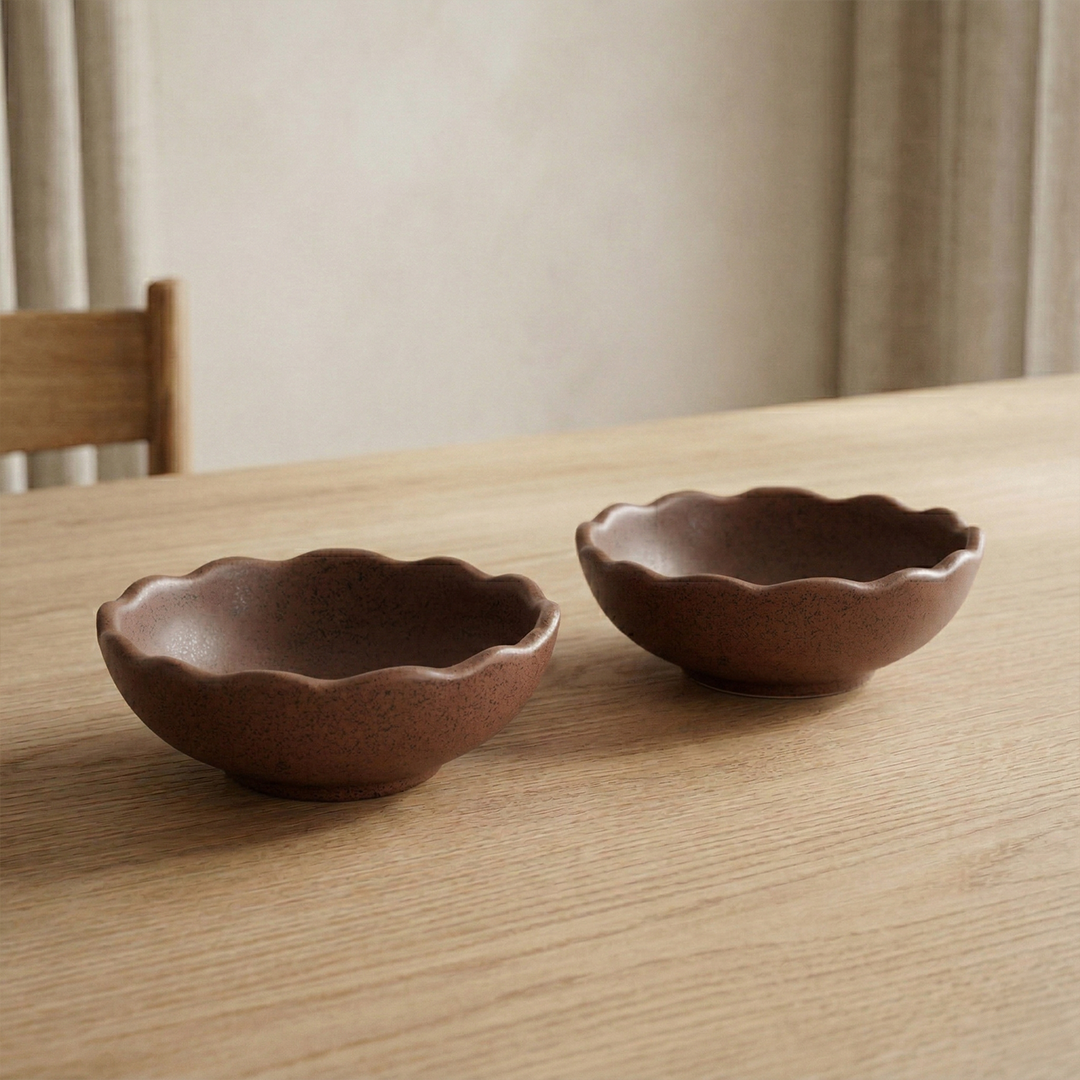 Dark Roast Snack Bowl — Set of 2