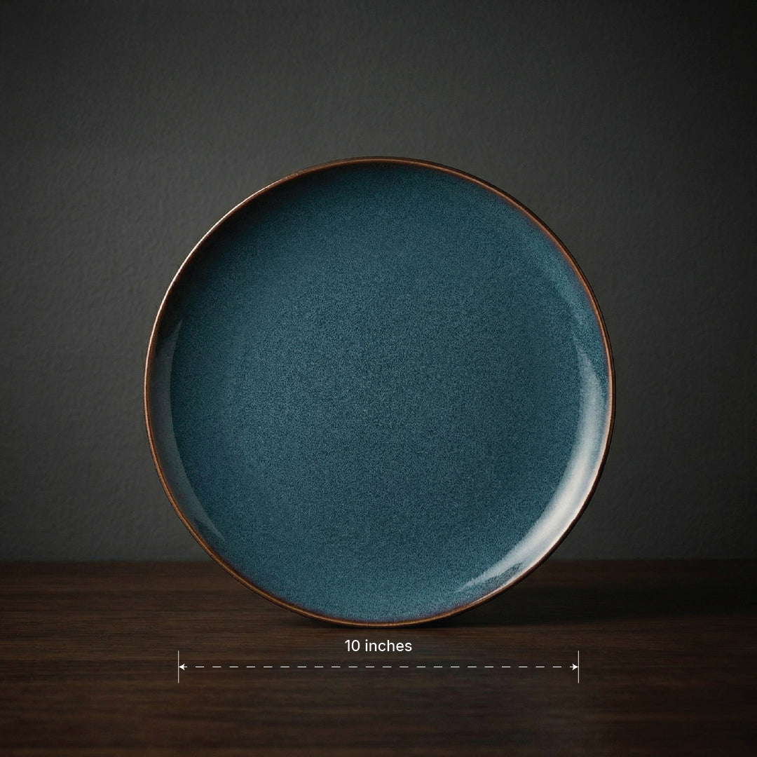Date Night Dinner Plate Set (Cobalt Blue) — Set of 2