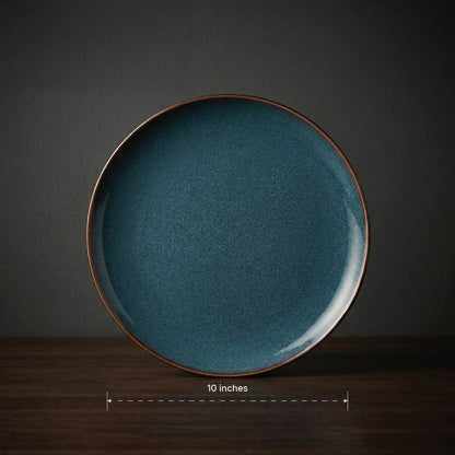 Date Night Dinner Plate Set (Cobalt Blue) — Set of 2