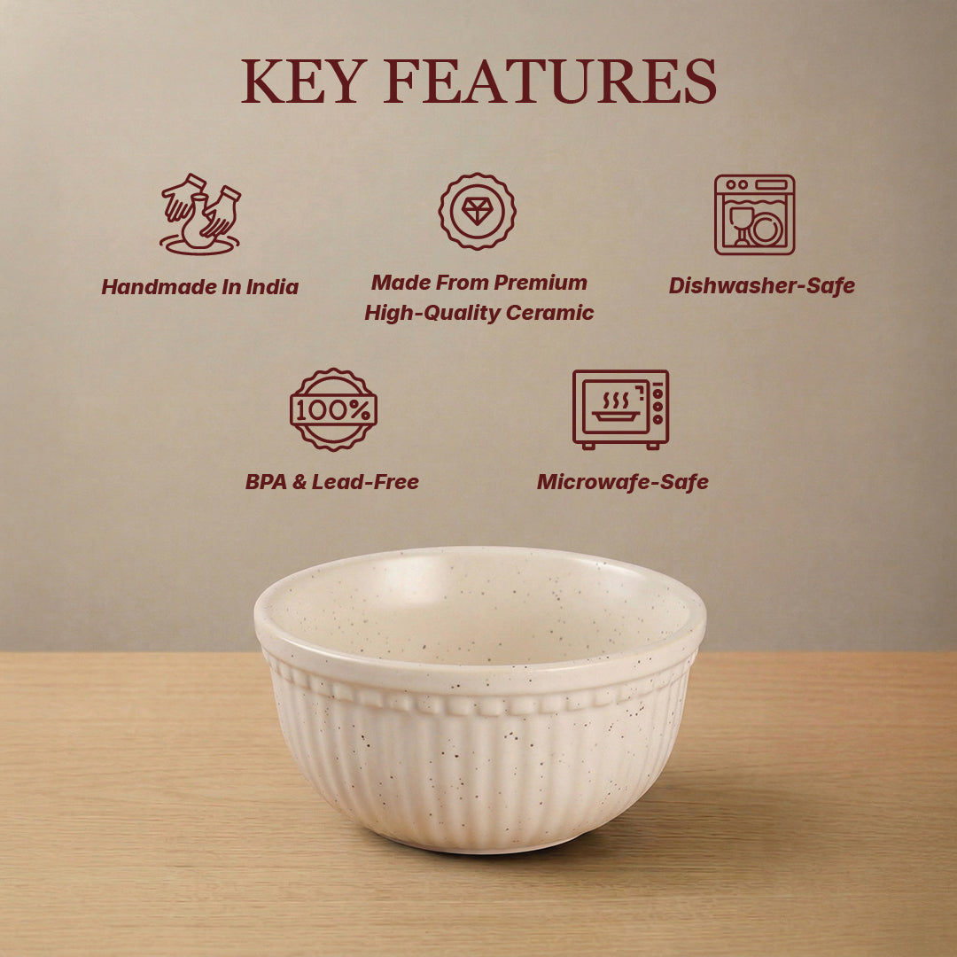 Milky Way Ceramic Snack Bowl — Set of 2