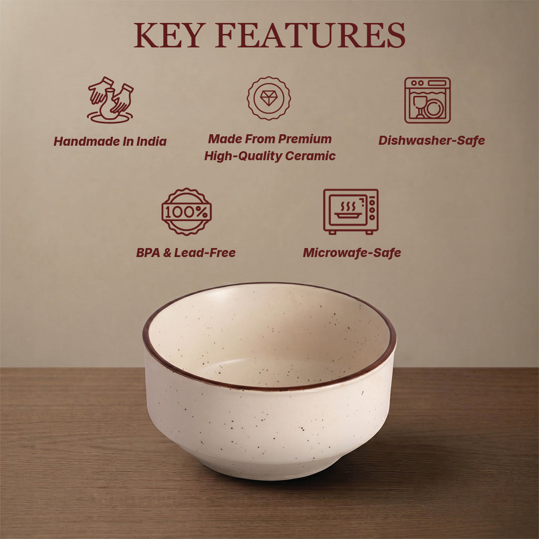 'Comfort In A Bowl' Soup Bowl (White) — Set of 2