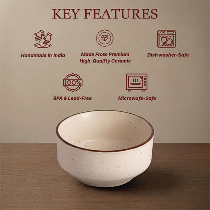 'Comfort In A Bowl' Soup Bowl (White) — Set of 2