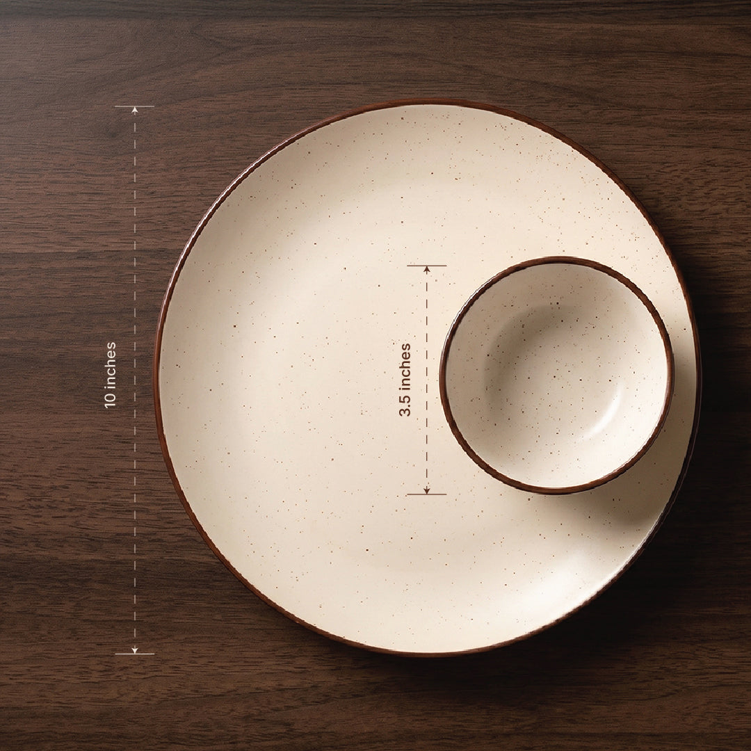 Classic Cream Dinner Set — Set of 6 (2 Dinner Plates, 4 Bowls)