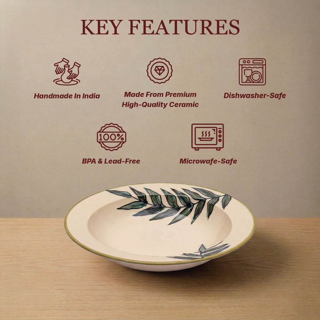 'Leaves Me Wanting More' Pasta Plate — Set of 2