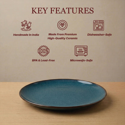 Date Night Dinner Plate Set (Cobalt Blue) — Set of 2