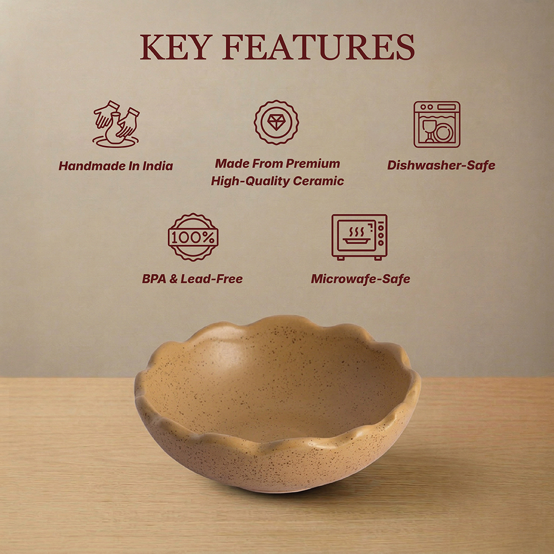 Baked Wheat Snack Bowl — Set of 2