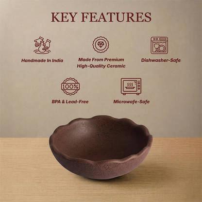 Dark Roast Snack Bowl — Set of 2