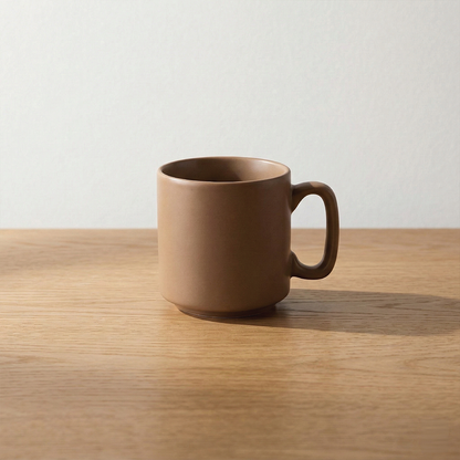 Morning Brew Coffee Mug (Beige) — Set of 4, 330 ml