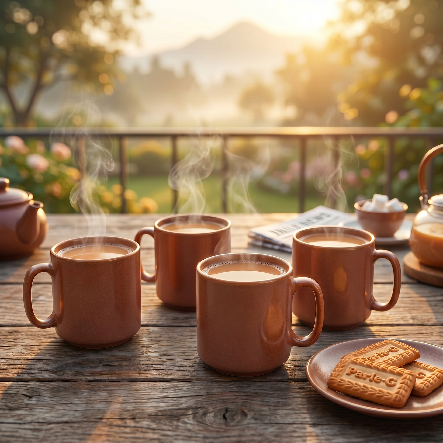 Everyday Classic Coffee Mug (Dusty Peach) — Set of 4, 330 ml