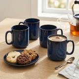 Everyday Classic Coffee Mug (Denim Blue) — Set of 4, 330 ml