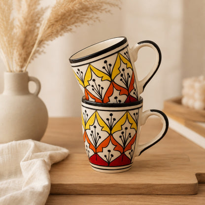 Rajasthan Sunset Mug Set — Set of 2, 528 ml