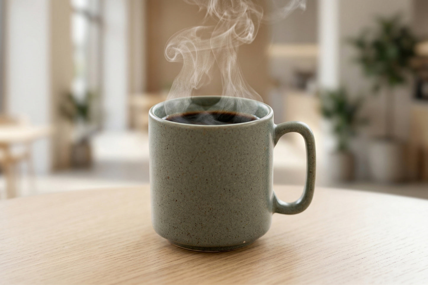 Morning Brew Coffee Mug (Dolphin Green) — Set of 4, 330 ml