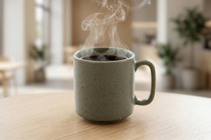Morning Brew Coffee Mug (Dolphin Green) — Set of 4, 330 ml