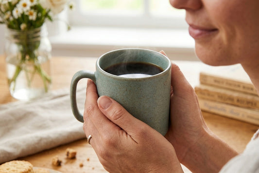Morning Brew Coffee Mug (Dolphin Green) — Set of 4, 330 ml